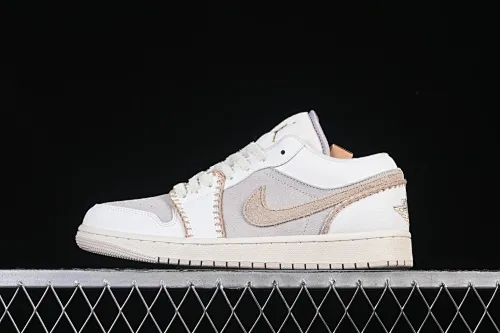 All categories Air Jordan Jordan series basketball shoes Air Jordan 1 Low Air Jordan 1 Low AJ1 Joe 1 meter white brown low-top casual sneakers HV4268-120
